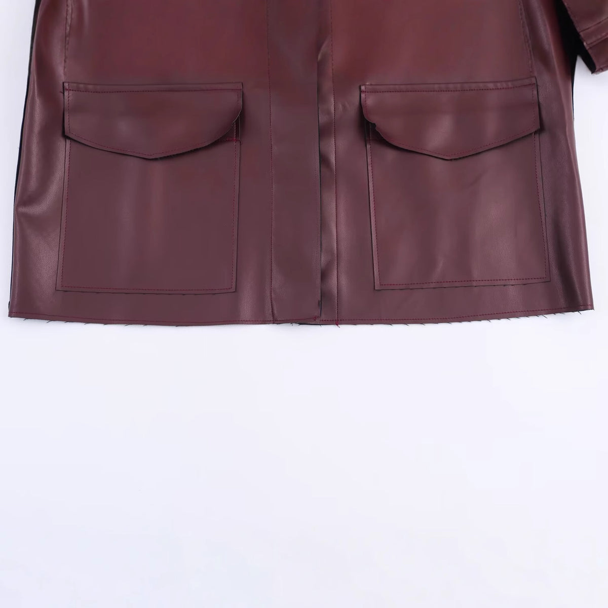 Relaxed Faux Leather Jacket