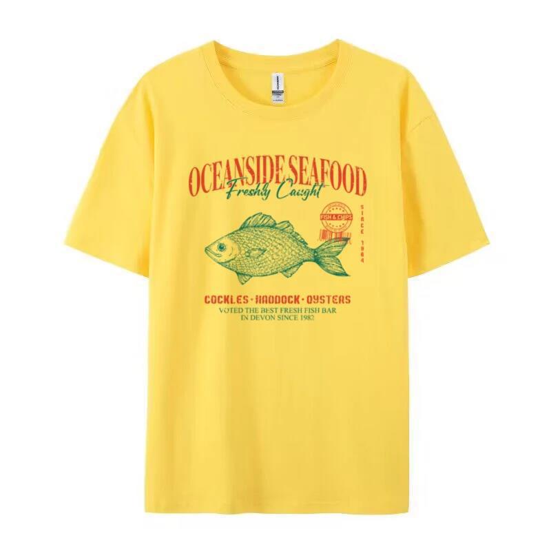 Ashleigh Cotton Fish Graphic T-Shirt