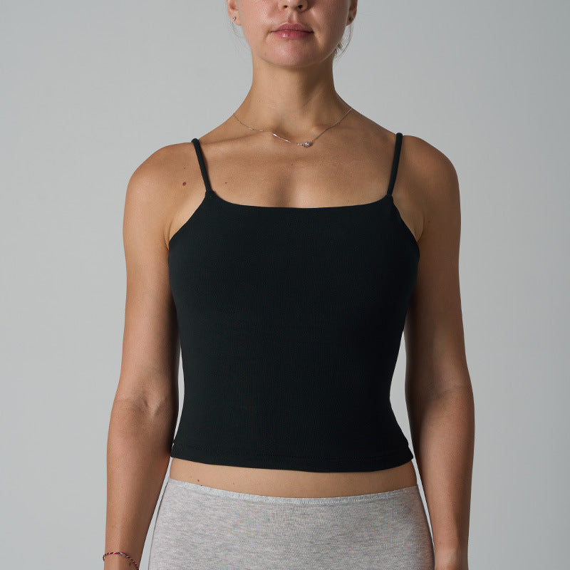 Irene Cotton Stretch Cropped Cami Top