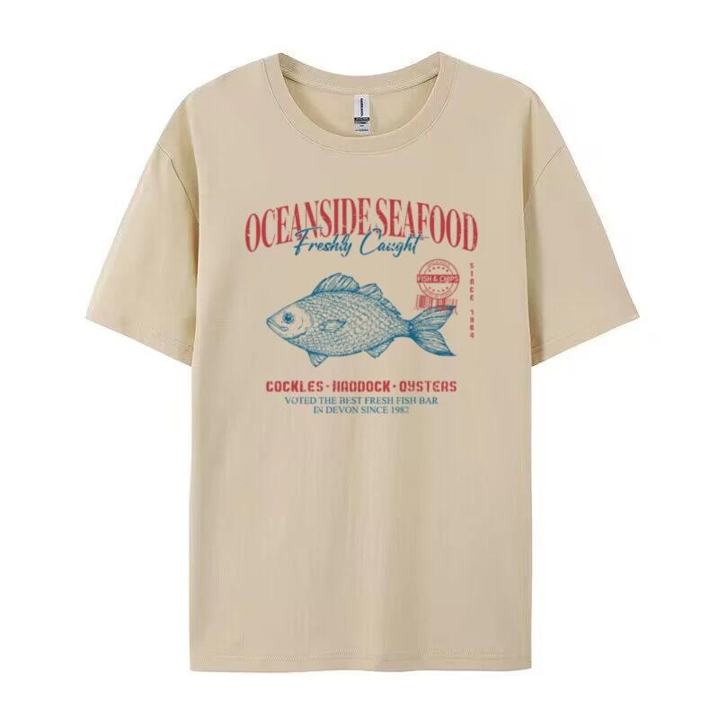 Ashleigh Cotton Fish Graphic T-Shirt