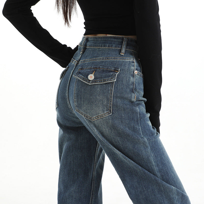 Danielle High-Waist Straight-Leg Jeans