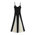 Priscilla Strappy Colour-Block Maxi Dress