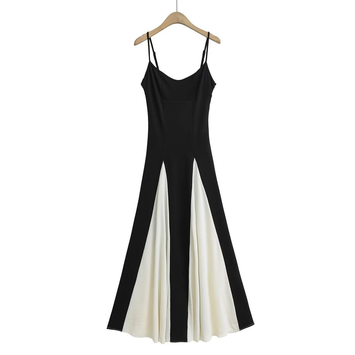 Priscilla Strappy Colour-Block Maxi Dress