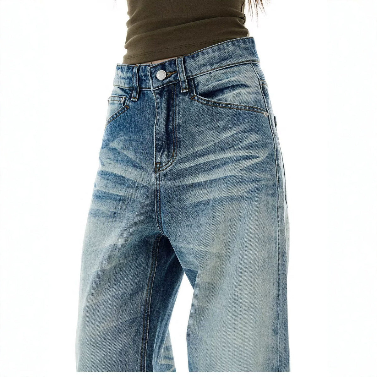 Greta Mid-Rise Wide-Leg Jeans