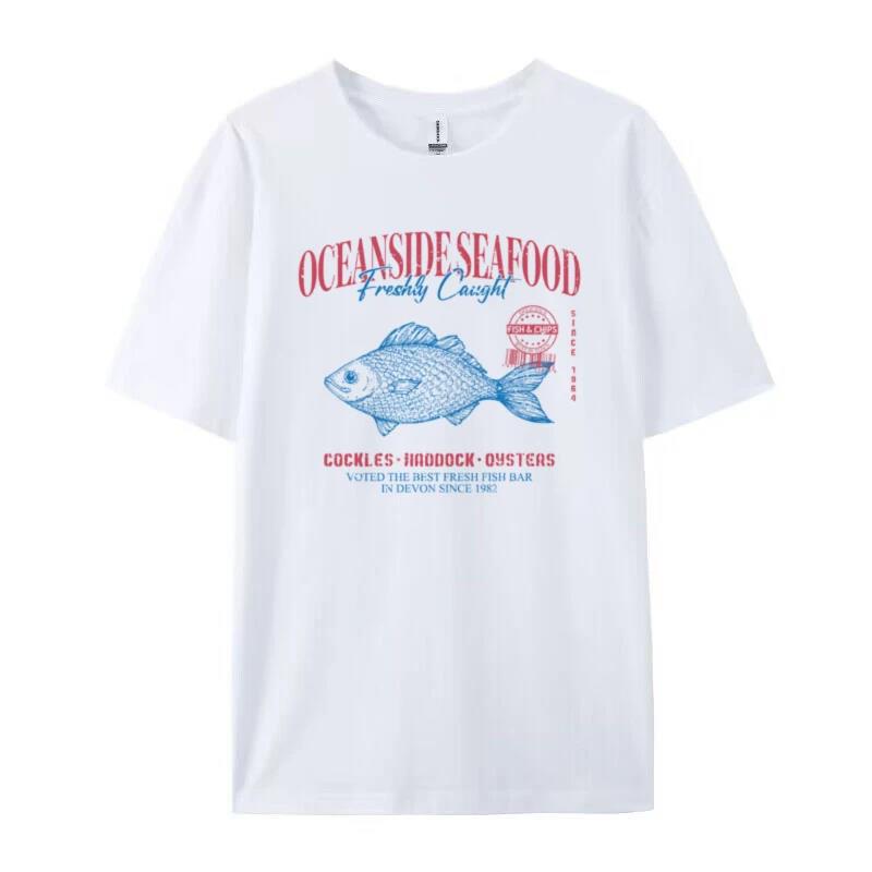 Ashleigh Cotton Fish Graphic T-Shirt