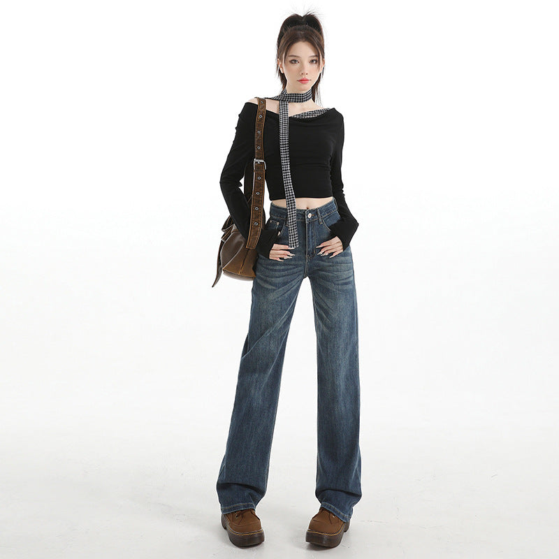 Danielle High-Waist Straight-Leg Jeans