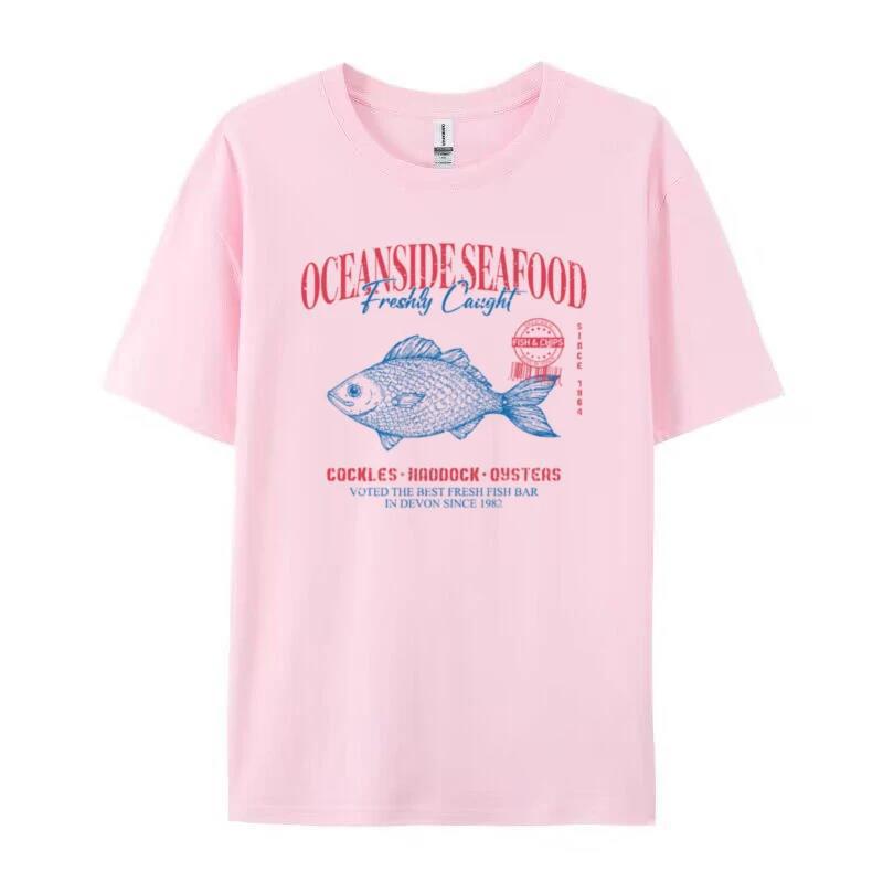 Ashleigh Cotton Fish Graphic T-Shirt