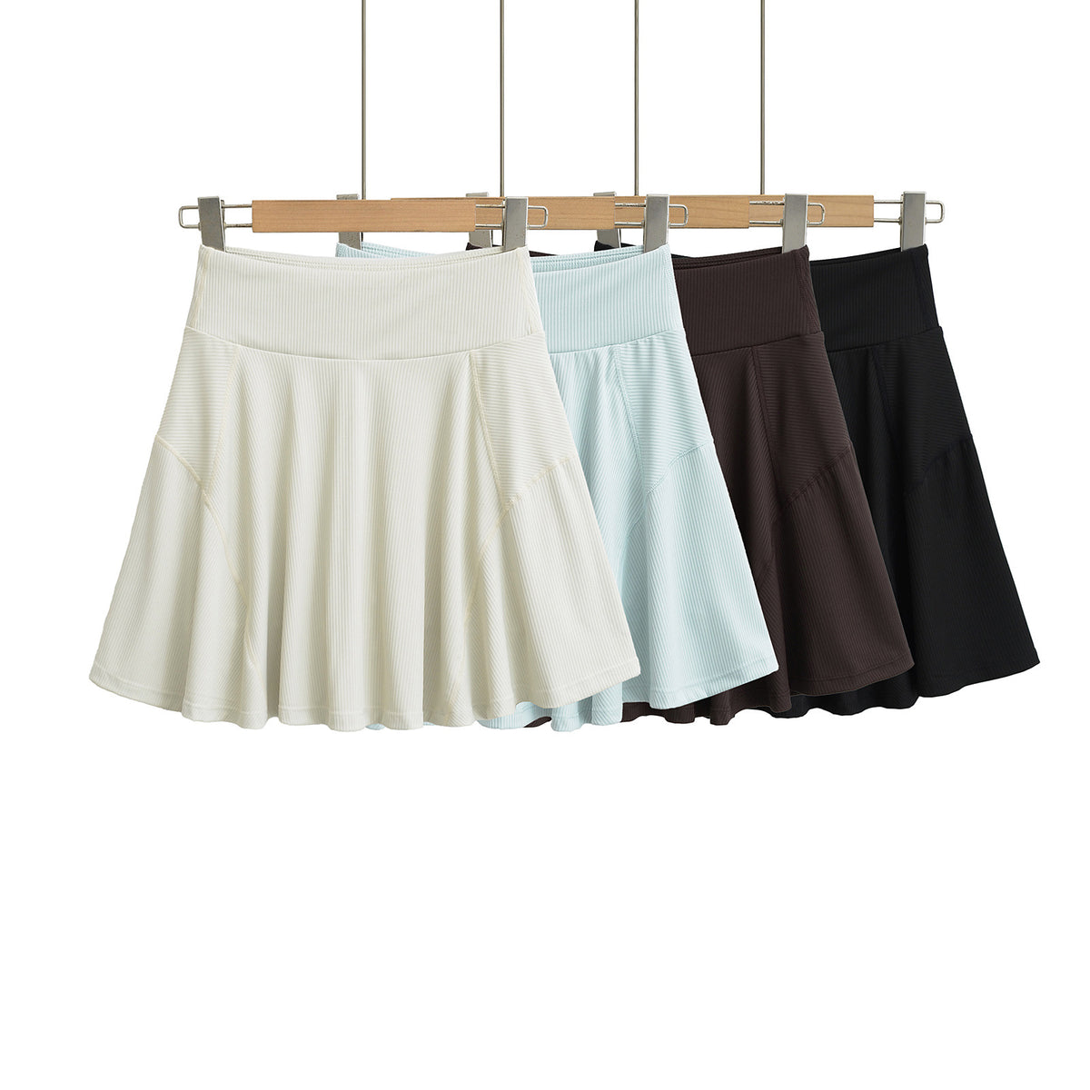 Tilly Ribbed Flared Mini Skirt
