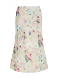 Heidi Floral Flared Midi Skirt