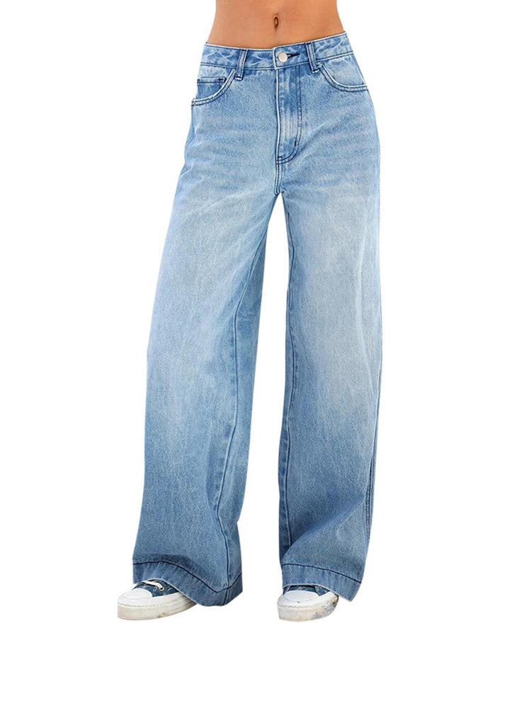 Lisa Mid-Rise Wide-Leg Jeans