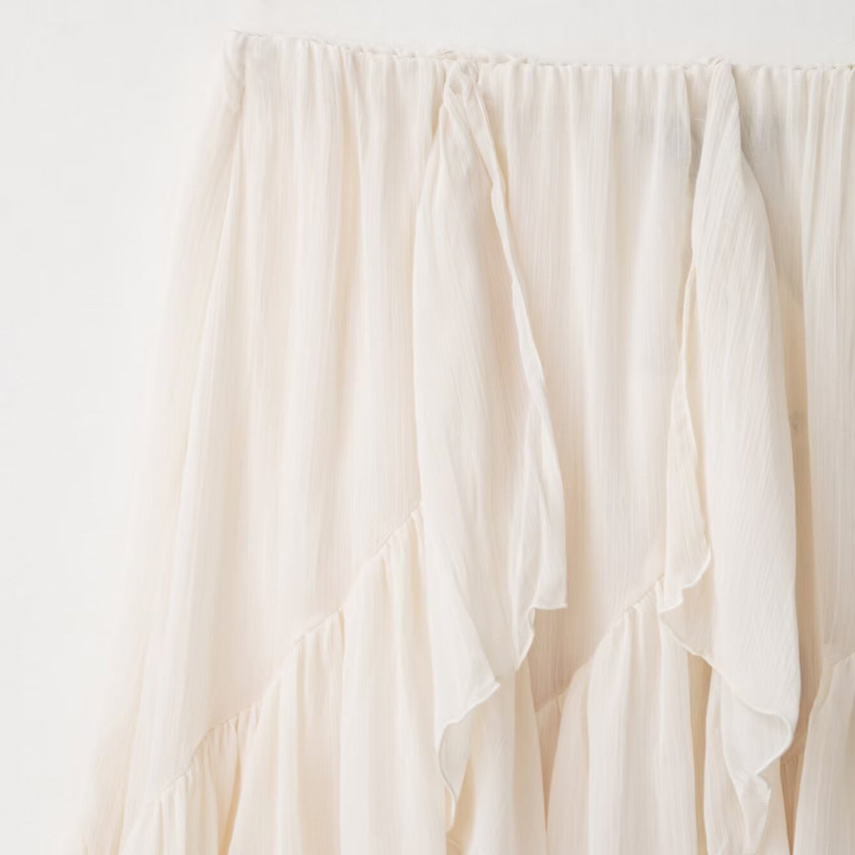 Riley Asymmetric Tiered Ruffle Skirt